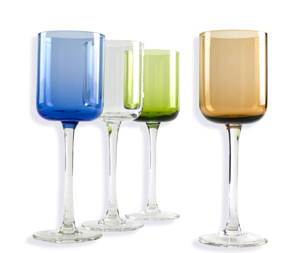Ty Pennington Style Cosmopolitan Wine Goblets - Set of Four