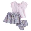 Infant & Toddler Girl's 2-Piece Solid Floral Print Skirt Set