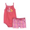 Infant Girl's Pooh Plaid Short Set