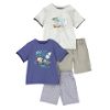 Infant & Toddler Boy's 2-Piece Graphic Pin Stripe Shorts Set