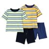 Infant & Toddler Boy's 2-Piece Multiple Stripe Shorts Set