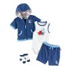 Newborn Boy's 4 Piece Hoodie Set