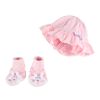 Newborn Girl's Bunny Hat & Bootie Set One Size Fits Most