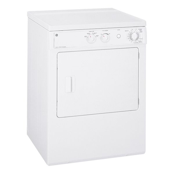 GE White 5.7 cu. ft. Electric Extra Large Capacity Dryer - DSXH43EF