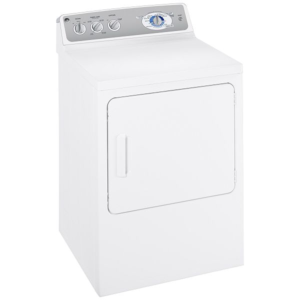 GE White-on-white 6.0 cu. ft. Electric Extra Large Capacity Dryer -
