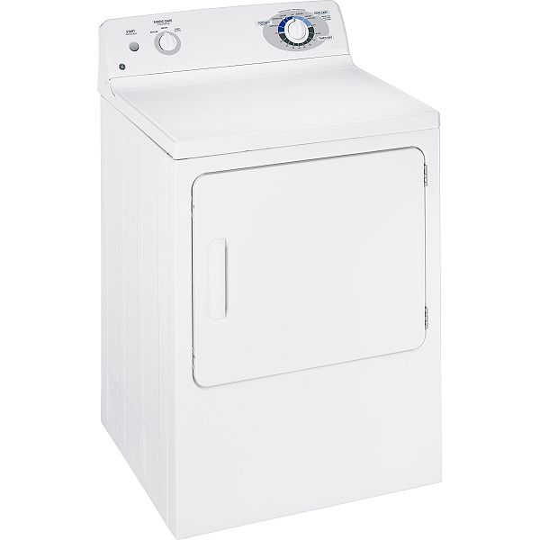 GE White 5.8 cu. ft. Extra Large Capacity Dryer - DBLR333EG