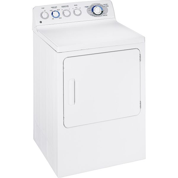 GE White 6.0 cu. ft. Electric Extra Large Capacity Dryer - DWXR483EG