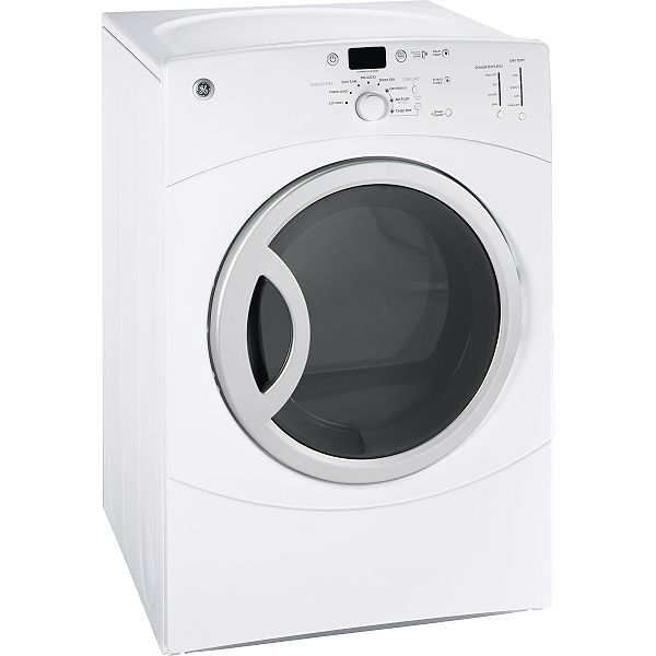 GE White 7.0 cu. ft. Gas Super Capacity Dryer - DBVH520GJ
