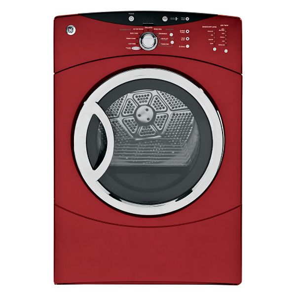 GE Vermillion red 7.0 cu. ft. Gas Super Capacity Dryer - DCVH680GJ