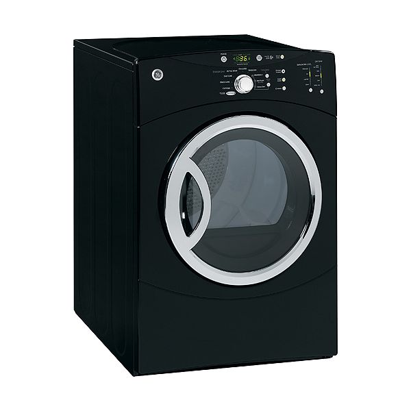 GE Black 7.0 cu. ft. Gas Super Capacity Dryer - DCVH680GJ