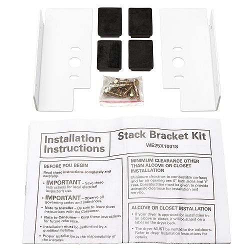 GE Profile Washer and Dryer Stack Bracket Kit - GEFLSTAC Best Price
