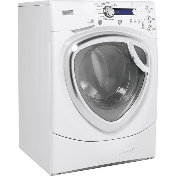 GE Profile White 4.2 cu. ft. Front-Load Washing Machine w/ Steam