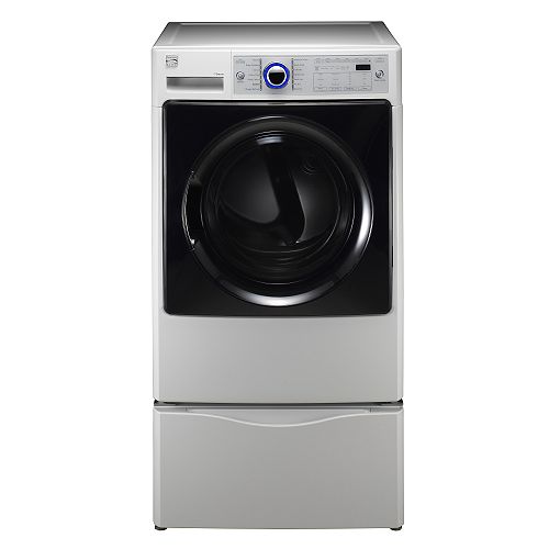 Kenmore Elite White w Black 7.4 cu. ft. Electric Steam Dryer - 8219 