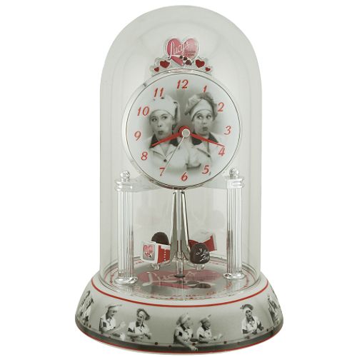 I Love Lucy Red Porcelain Base Anniversary Clock