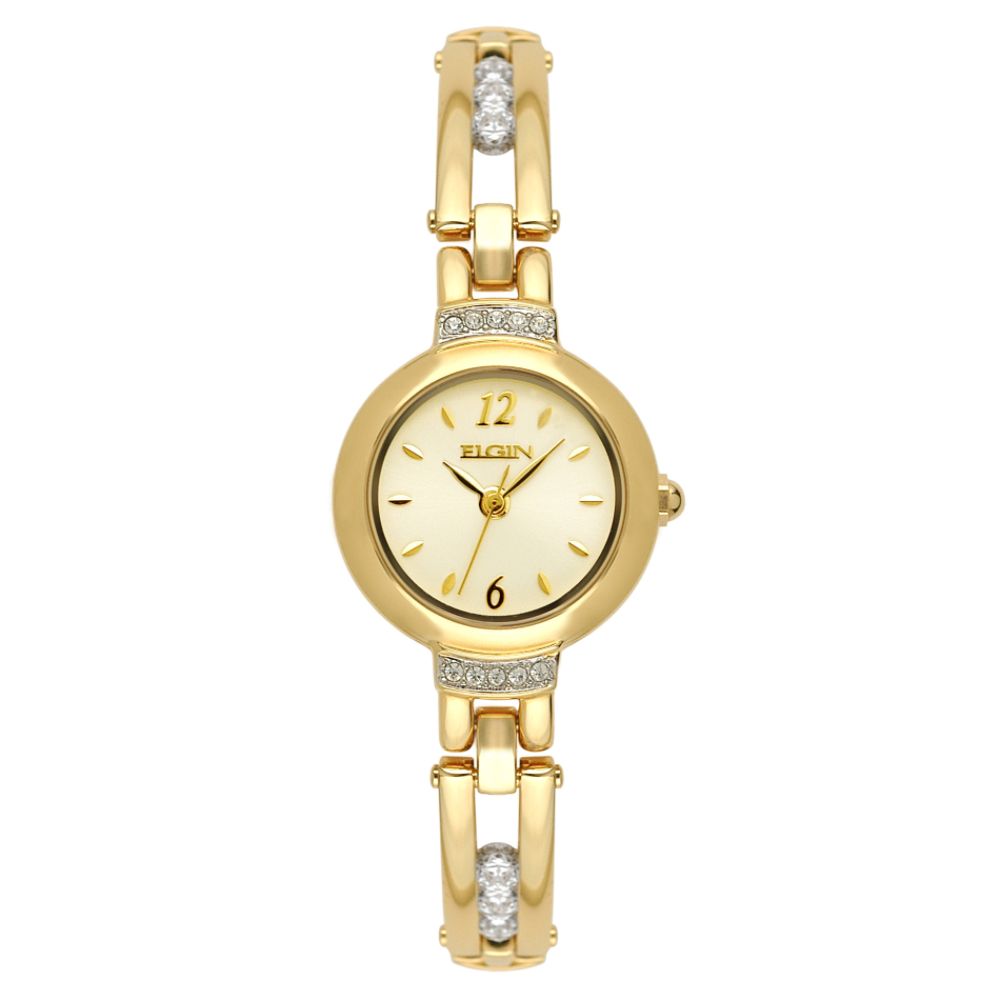 Elgin Ladies Goldstone Genuine Austrian Crystal Jewelry Watch