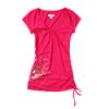 Junior's Side Ruched V-Neck Tee