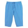 Women's Extended Plus Size Garment Dyed Capri Pants
