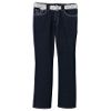 Junior's Plus Glitter Belted Denim Pant