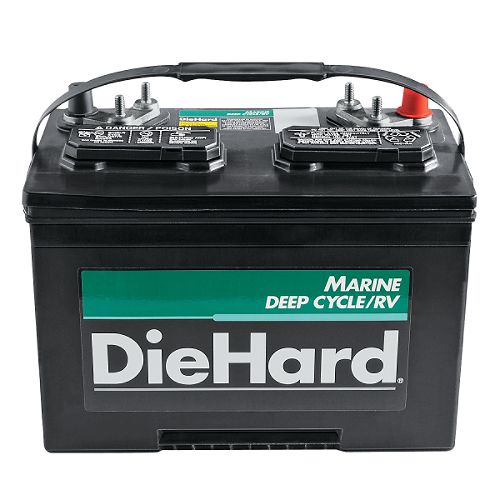 DieHard Marine Deep Cycle RV Battery, Group Size 27M