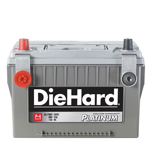DieHard Automotive Battery, Platinum P-4 - Group Size 34 78DT (with exchange)
