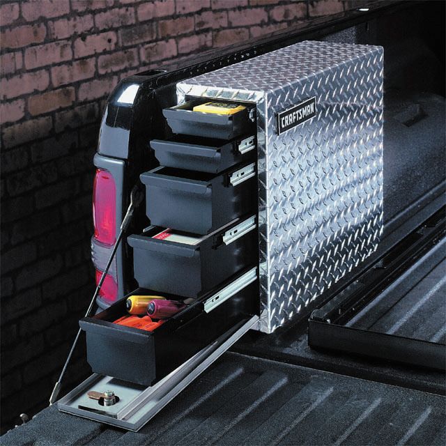 Craftsman 5-Drawer Truck Box, Signature Series with All Diamond Plate Exterior