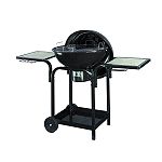 BBQ Pro Round Cart Charcoal Grill With Base Shelf & Tile Table