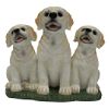 3 Puppy Family Yard Decor