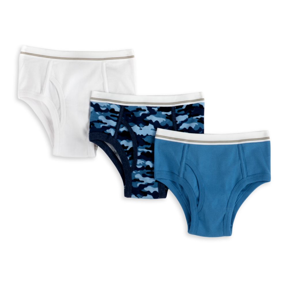 TKS Boy's 4-20 Camouflage 3 Pack Brief