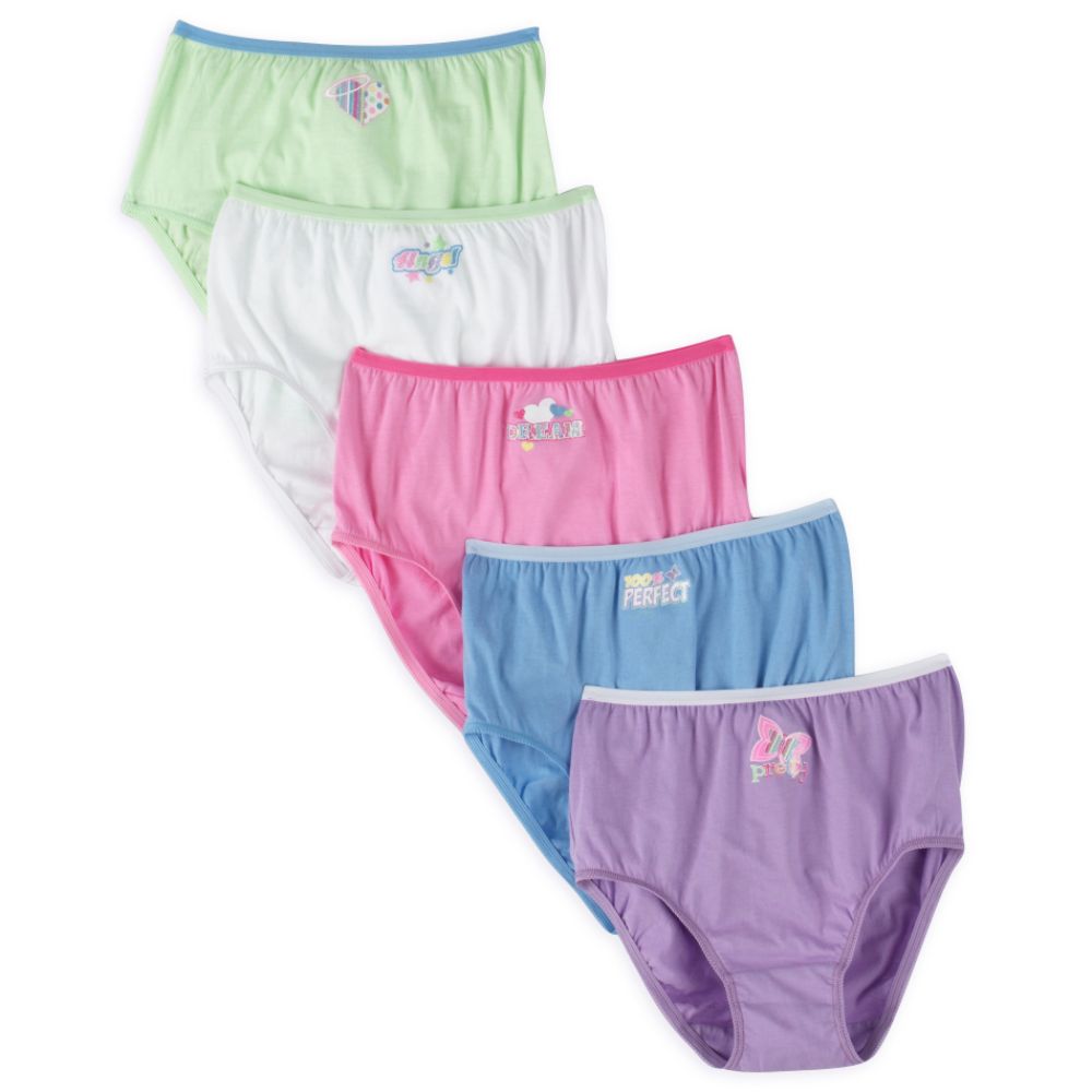 TKS Girl's 4-16 Spot Print 5 Pack Briefs