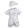 Boys Suspender Short Pant Christening Set
