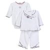Preemie Girl's 3 Piece Pant Set