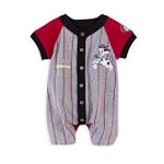 101 Dalmations Infant Boy's Stripe Baseball Romper - 12 Months