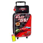 Cars Boy's Checker Roller Case - Black, Red
