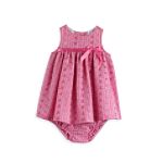 Ashley Ann Infant Girl's Embroidered Eyelet Gingham Dress
