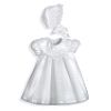 Short Cross Dobby Christening Dress