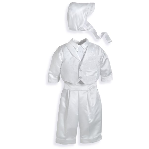 MaDonna Long Pant Tuxedo Christening Set