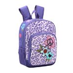 Canyon River Blues Girl's Leopard Peace, Love & Flowers Backpack