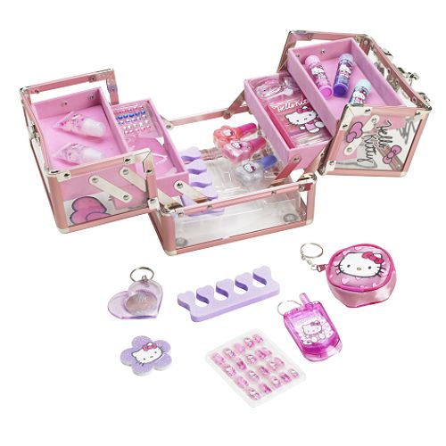 Hello Kitty Girl's Traincase with Cosmetics
