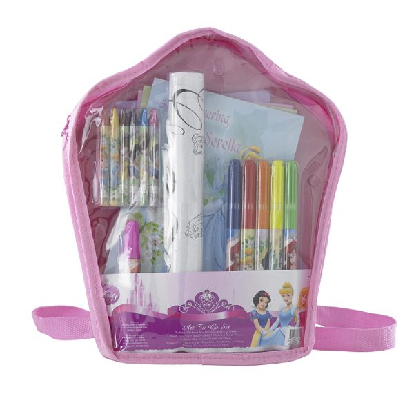 Disney Princess Girl's Crown Shaped Art To Go Set