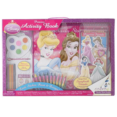 Disney Princess Girl's Color & Activity Pad Set by 