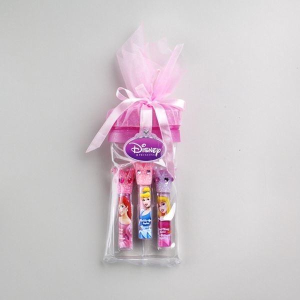 Disney Princess Girl's Organza Pouch Lip Gloss Set