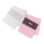 Carter's Girl's 2 Pack Burp Cloths by 