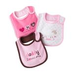 Carter's Girl's 3 Pack Dribble Bibs by 