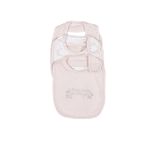 Little Wonders Newborn Girl's 3 Pack Bibs