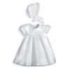 6-9 Months - Short Cross Dobby Christening Dress