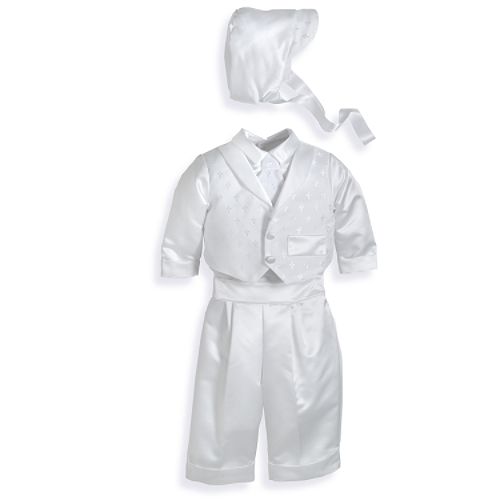 MaDonna Long Pant Tuxedo Christening Set