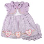 Youngland Newborn Girl's Heart Bottom Jacket Style Seersucker Sundress