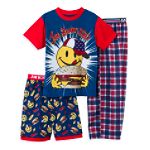 Joe Boxer Boy's 4-12 3-Piece BBQ Pajamas