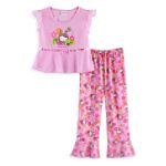 Hello Kitty Toddler Girl's Snail Print 2-Piece Pajamas