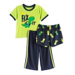 Carter's Infant Boy's 3-Piece Dino Fix It Pajamas